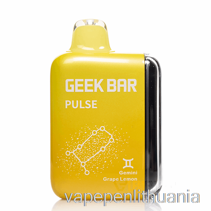 Geek Bar Pulse 15000 Vienkartinis Vynuogių Citrinų Vape Skystis